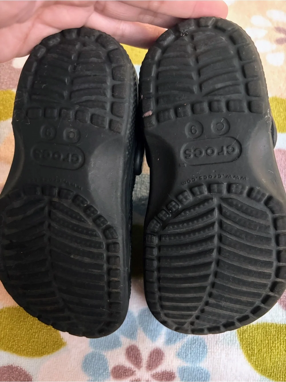 CROCS Kids Black Classic Clog Sandals